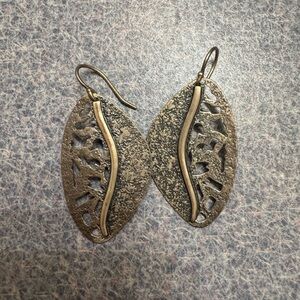 Silpada Gold-Tone Sculpted Filigree Drop Earrings